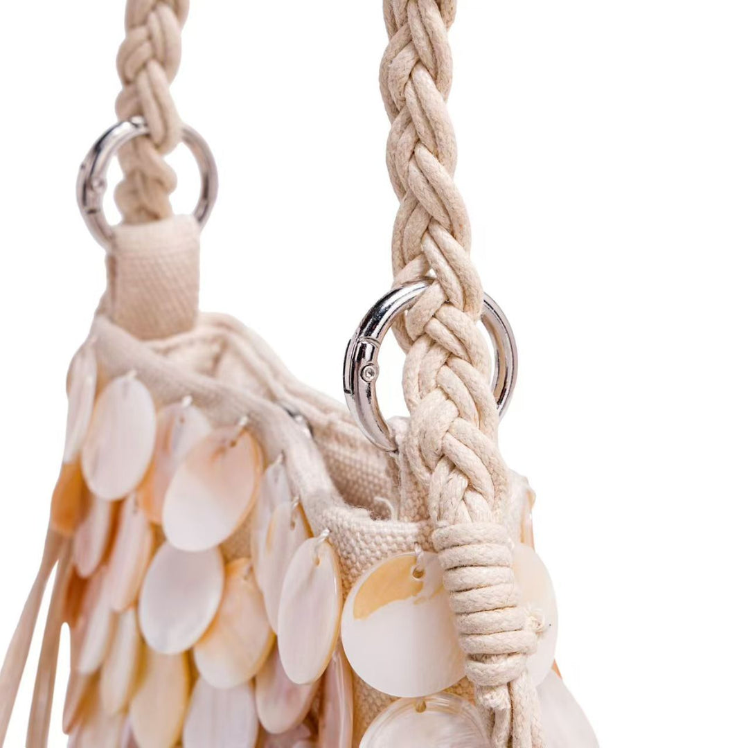 Elegant Shell-Embellished Crossbody Bag Kalsten