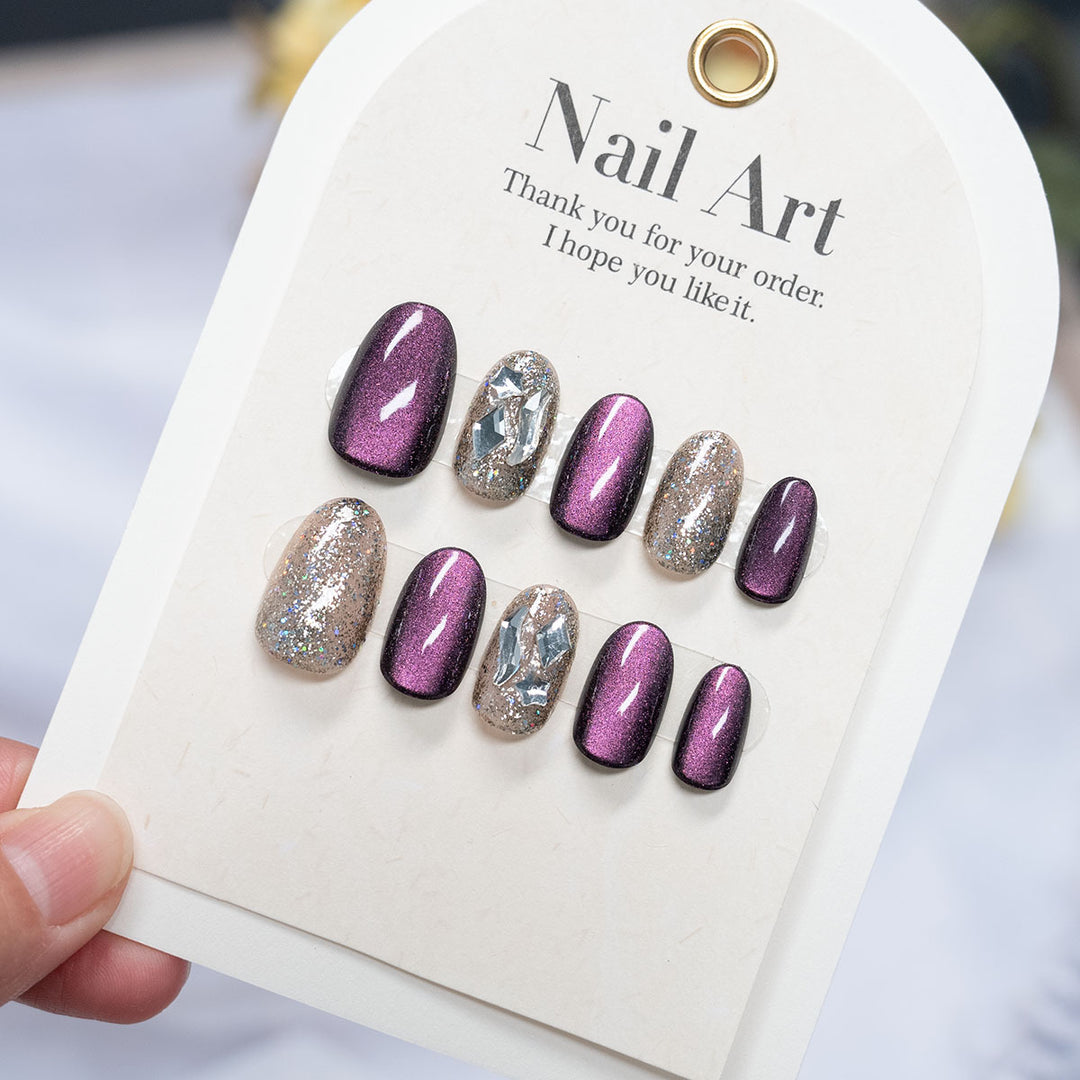 High Shine Press-On Nail Art