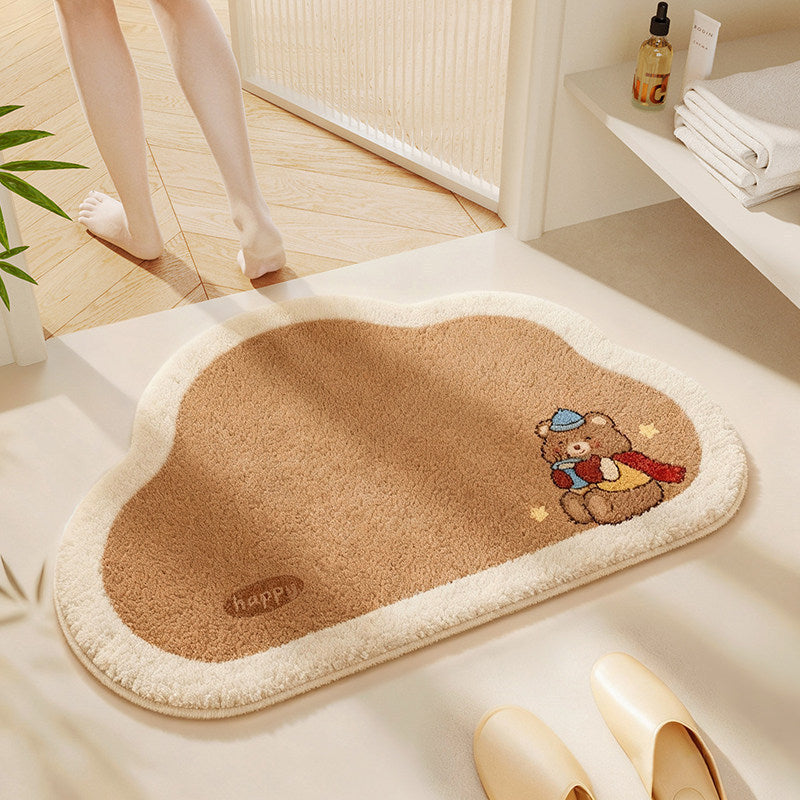 Cute Cat-Themed Bathroom Rug