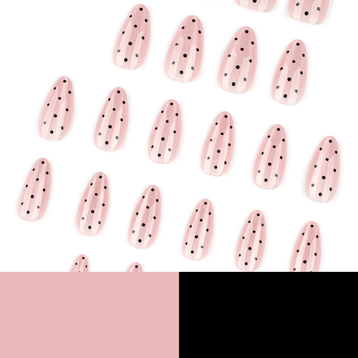 Elegant Nail Designs with Polka Dot Pattern Kalsten