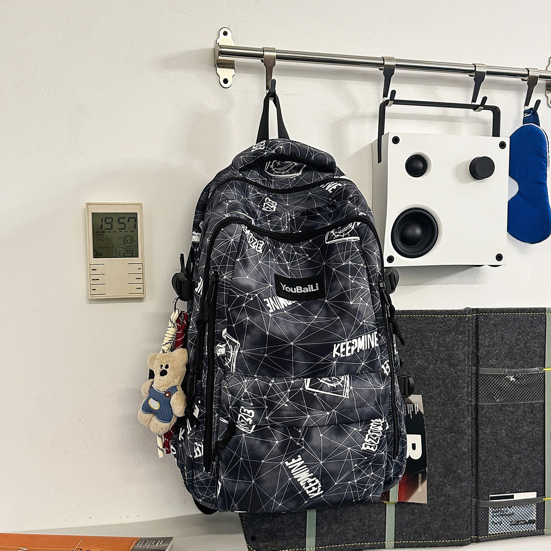 Trendy Patterned Backpack Kalsten