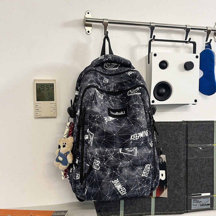 Trendy Patterned Backpack Kalsten