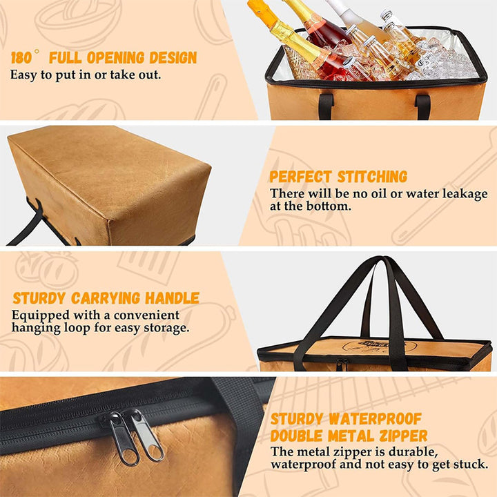 High-Quality Insulated Cooler Bag with Multi-Layered Heat and Cold Protection Kalsten