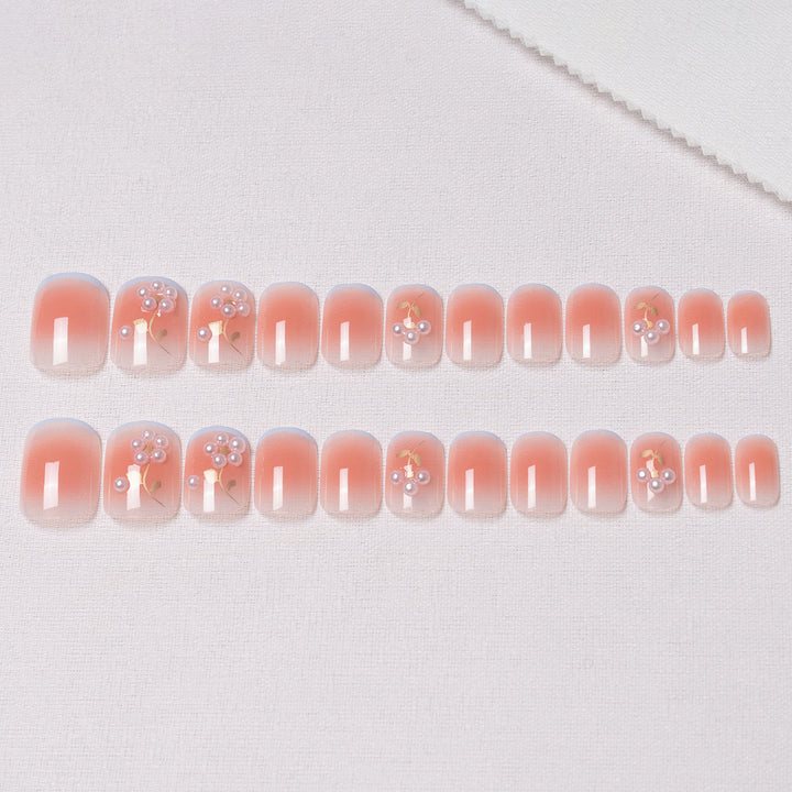 Floral Decorative Press-On Nail Art