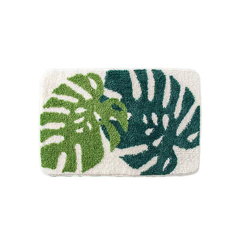 Leaf Pattern Bath Mat Kalsten