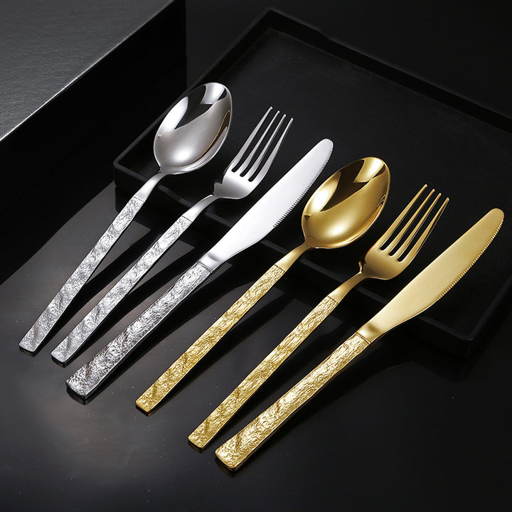 High-quality cutlery set with stylish, textured handle Kalsten