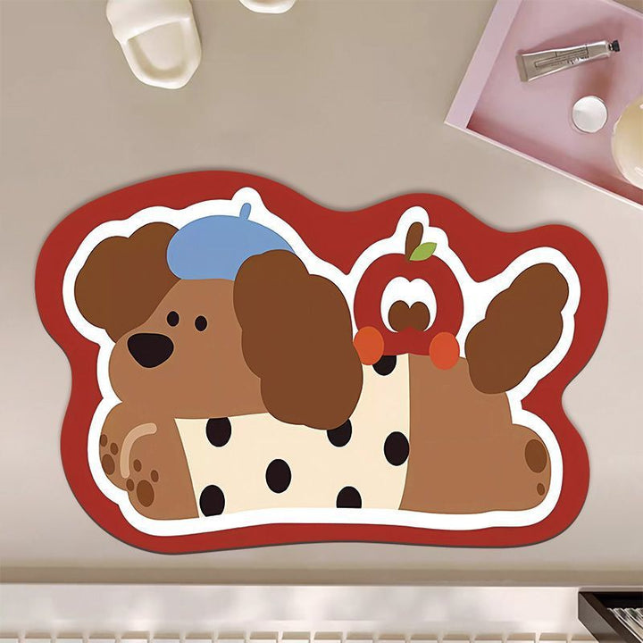 Cute Cartoon Otter-Themed Bath Mat Kalsten
