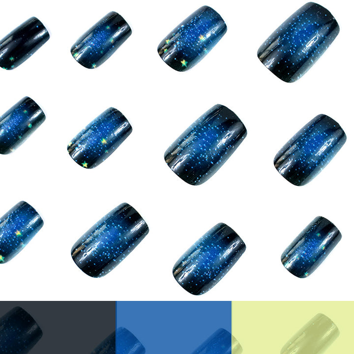 Celestial Night Sky Nail Art Enhancements Kalsten
