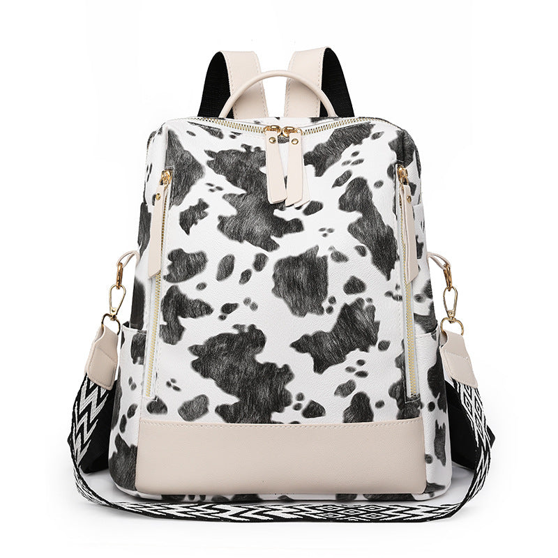 Fashionable Cow Print Backpack Kalsten