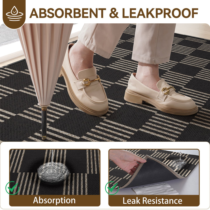 Stylish Checkered Indoor Area Rug