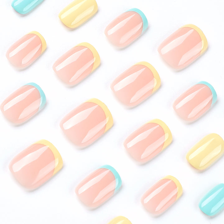 Artful Nail Art with Colorful Tips Kalsten