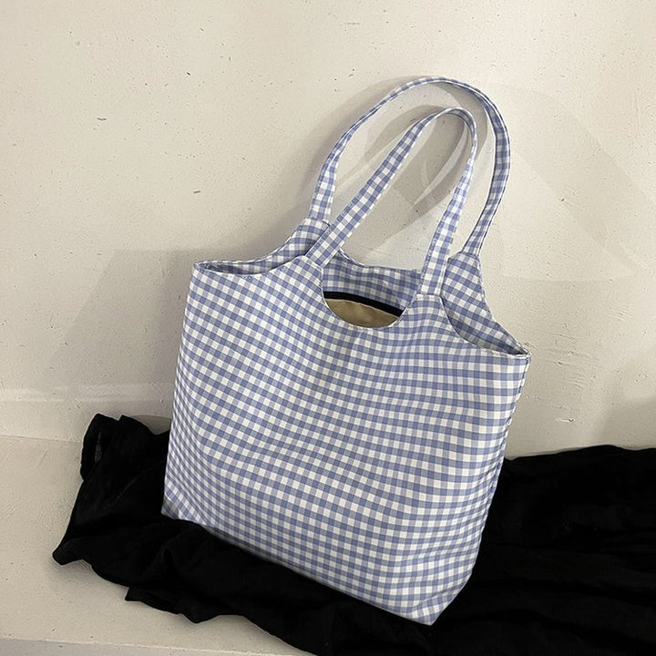 Checkered Gingham Tote Bag