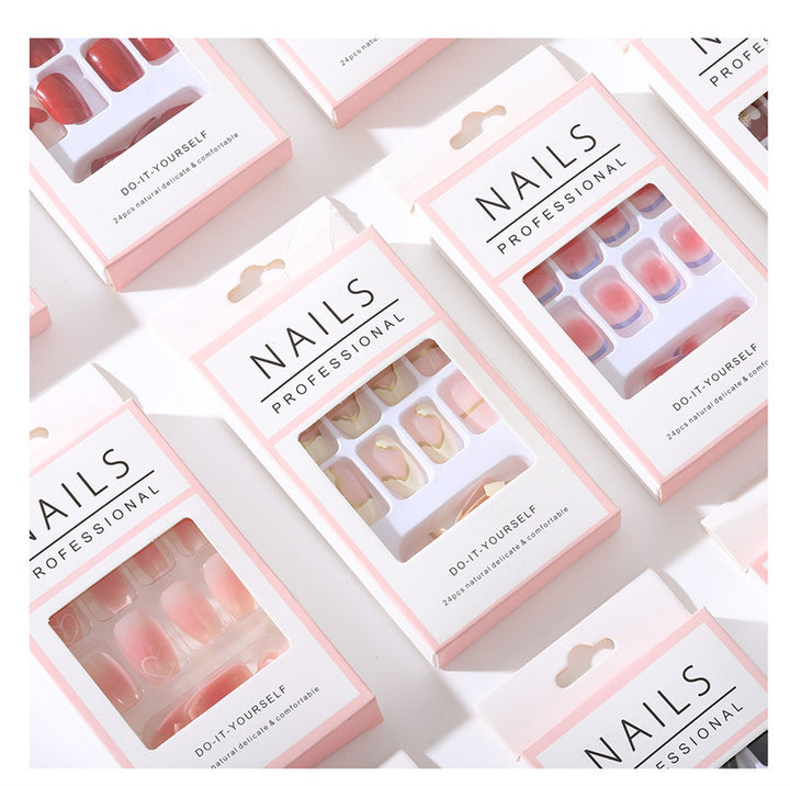 Artificial nail set with cute 3D design and luxurious decorations Kalsten
