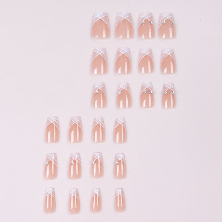 Elegant Decorative Press-On Nail Art Set