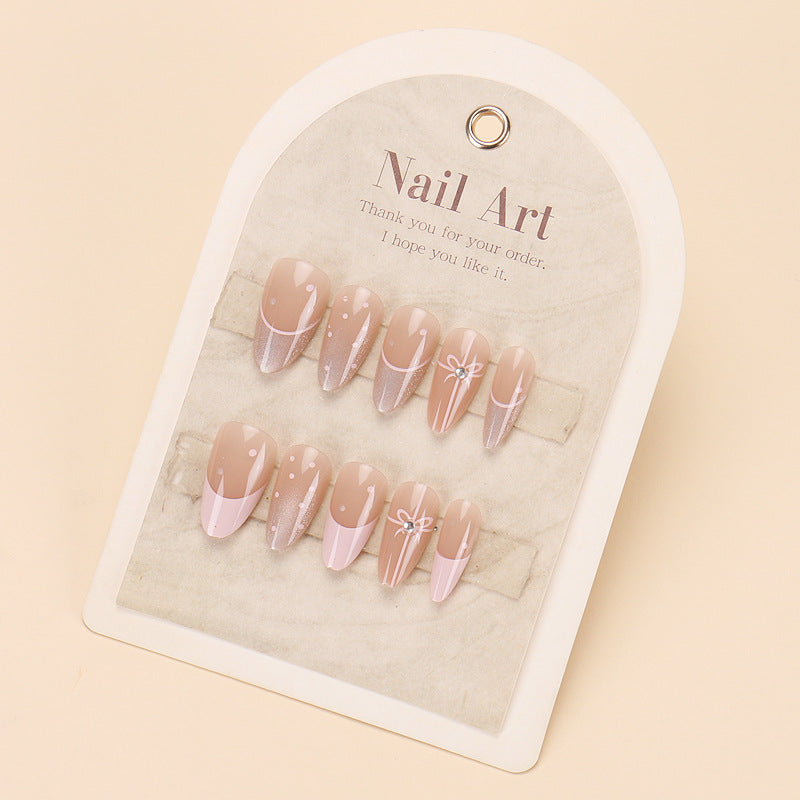 Stylish Press-On Nail Tips with Leopard Design Kalsten