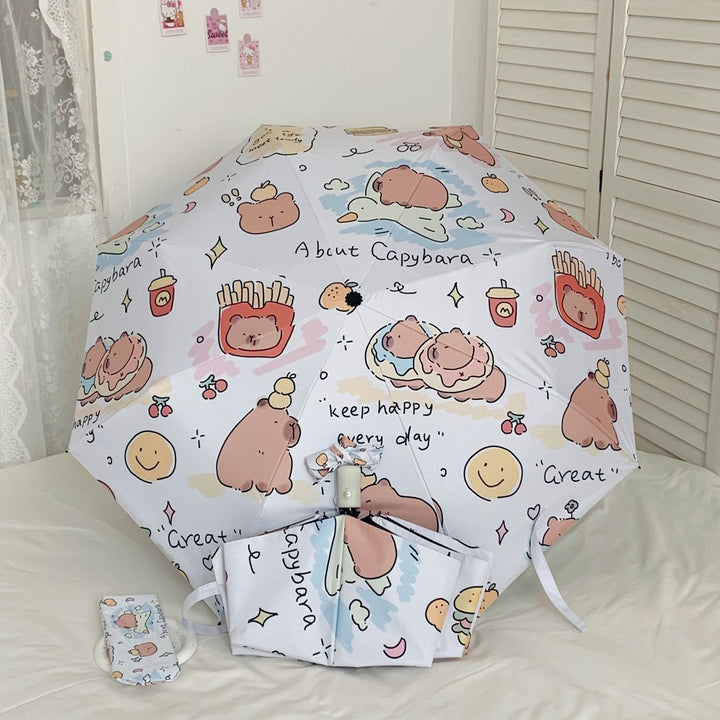Women's Foldable Umbrella with Animal Motifs Kalsten