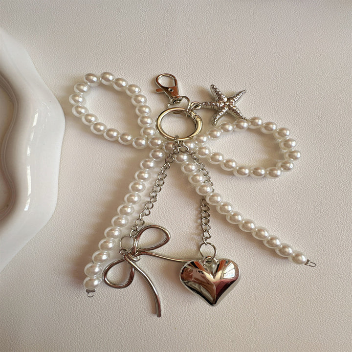 Elegant Pearl Charm Keychain Kalsten