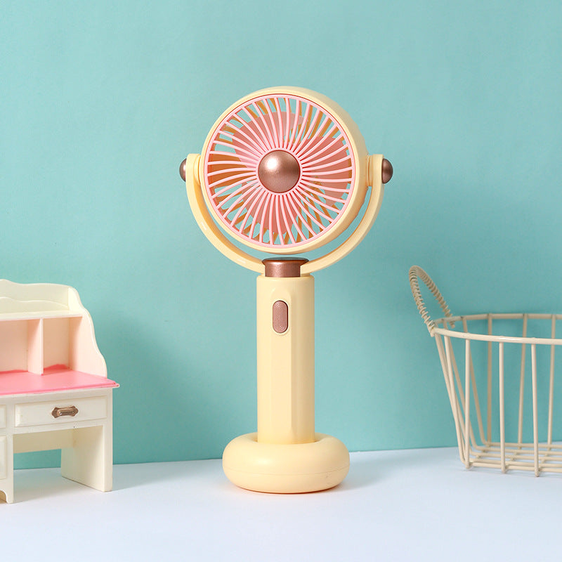 Unisex nan portable rechargeable handheld and desk fan with adjustable tilt Kalsten