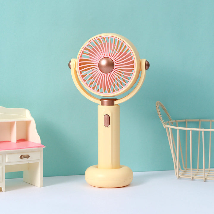 Unisex nan portable rechargeable handheld and desk fan with adjustable tilt Kalsten