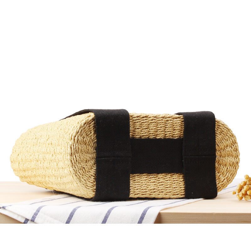 Trendy Tote Bag Made from Sustainably Woven Material with Wide Shoulder Straps Kalsten