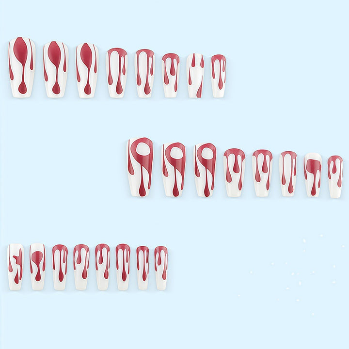 Creative drop design artificial nails Kalsten