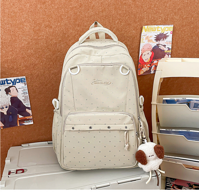 Stylish Multi-Pocket Backpack with Cute Accessories Kalsten