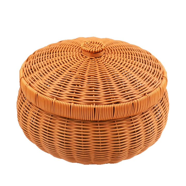 Women’s Braided Basket with Removable Lid Kalsten