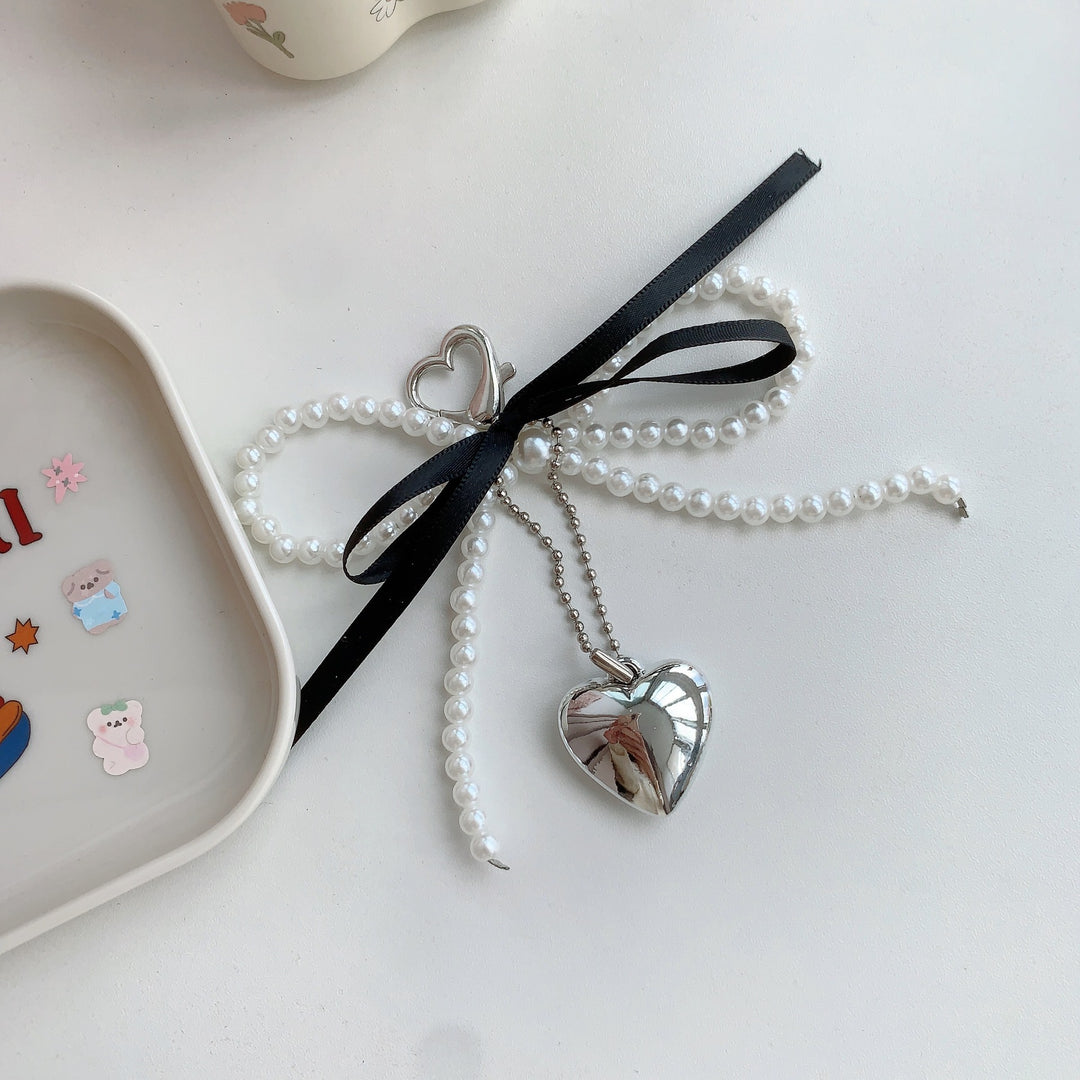 Chic Pearl Heart Keychain Kalsten
