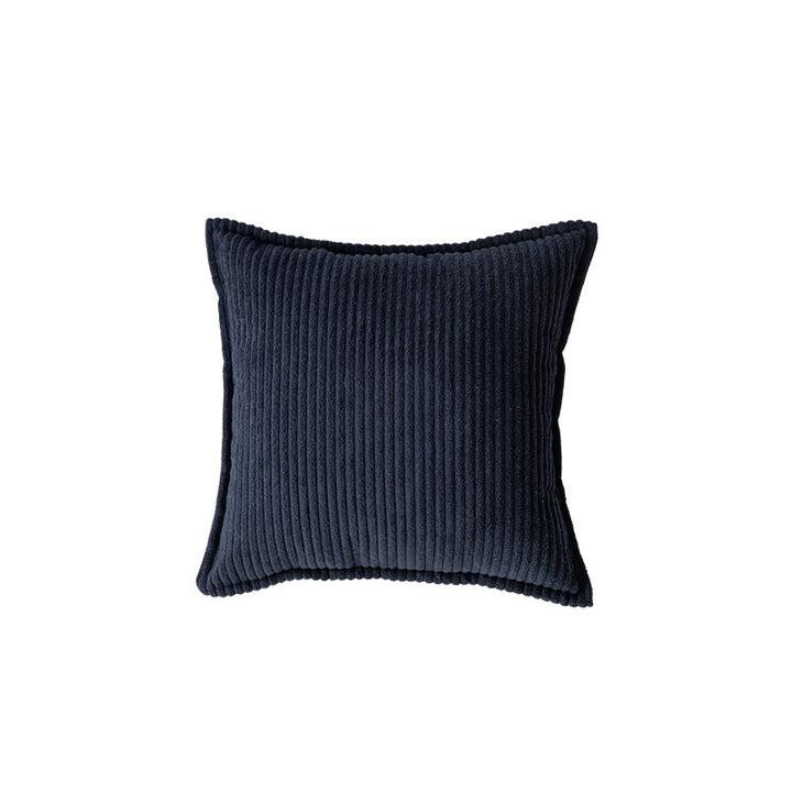 Decorative Ribbed Corduroy Throw Pillow Cover Square Accent Cushion