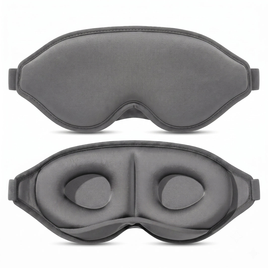 Contoured Three-Dimensional Memory-Foam Sleep Mask with Deep Eye Cups Kalsten