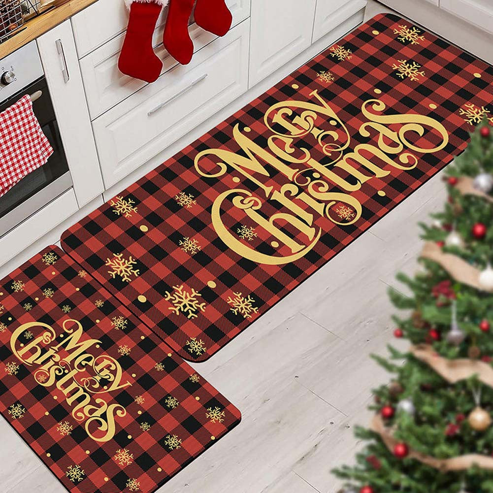 Christmas-Themed Kitchen Mat Set Kalsten