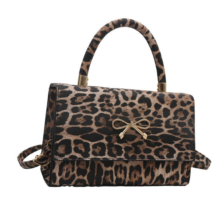 Stylish Animal Print Top Handle Handbag Kalsten