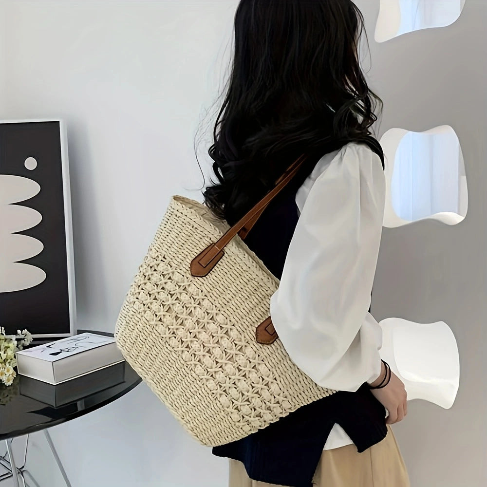 Elegant Woven Tote Bag Kalsten