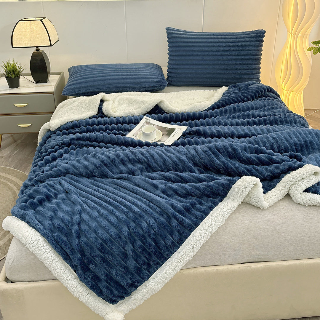 Luxurious Textured Throw Blanket