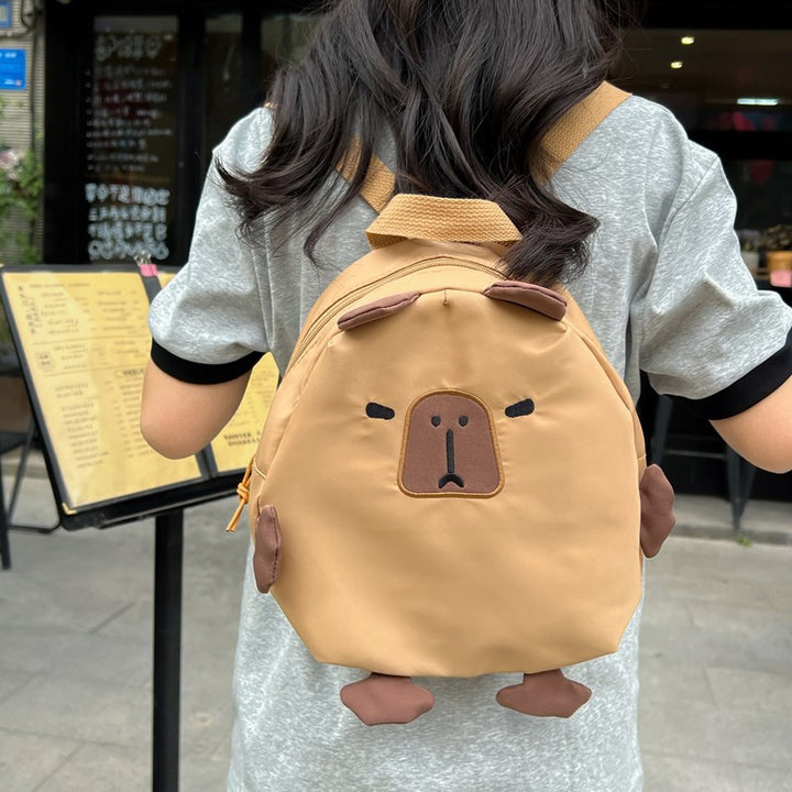 Plush Cartoon Animal-Themed Backpack