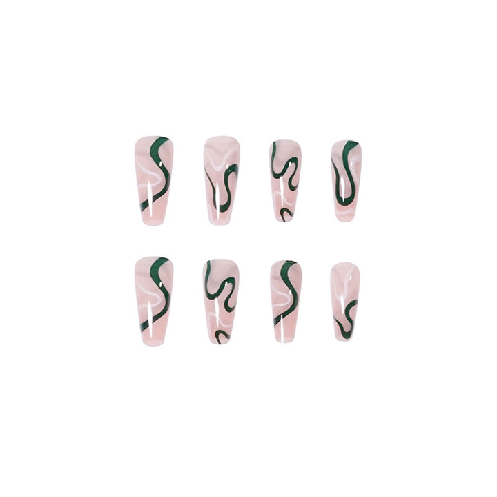 Artifical nails with luxurious wave pattern Kalsten