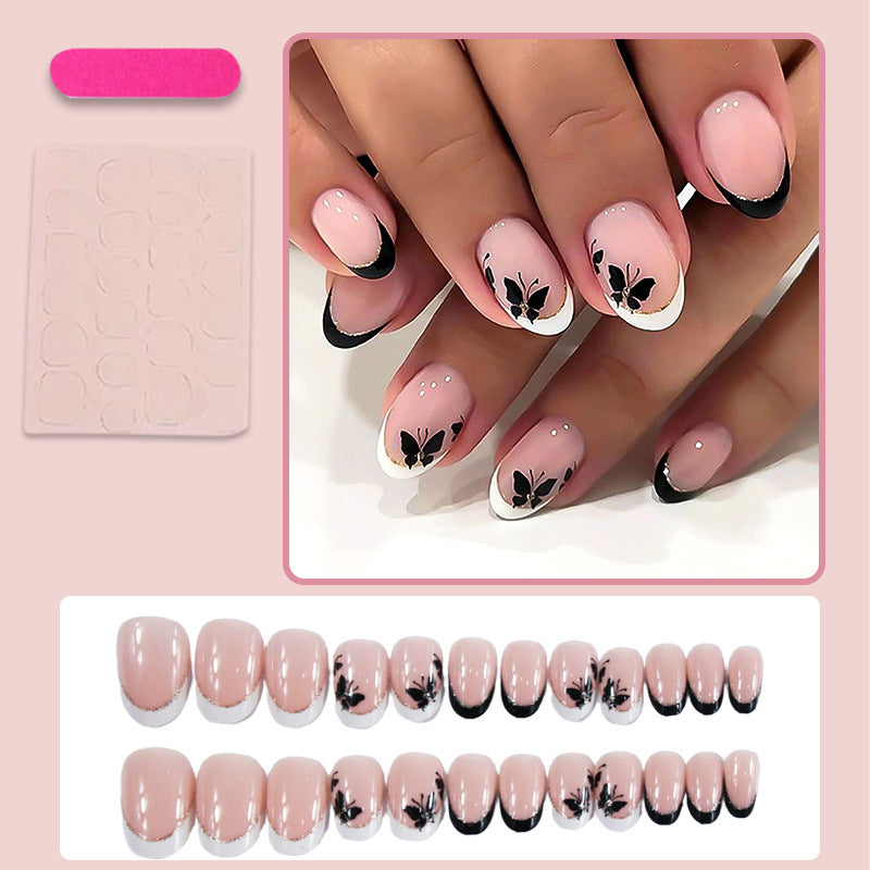 Nail art set with elegant butterfly designs Kalsten