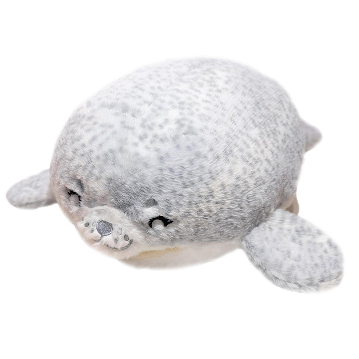 Plush Seal Cuddle Pillow with Embroidered Face and Side Flippers Kalsten
