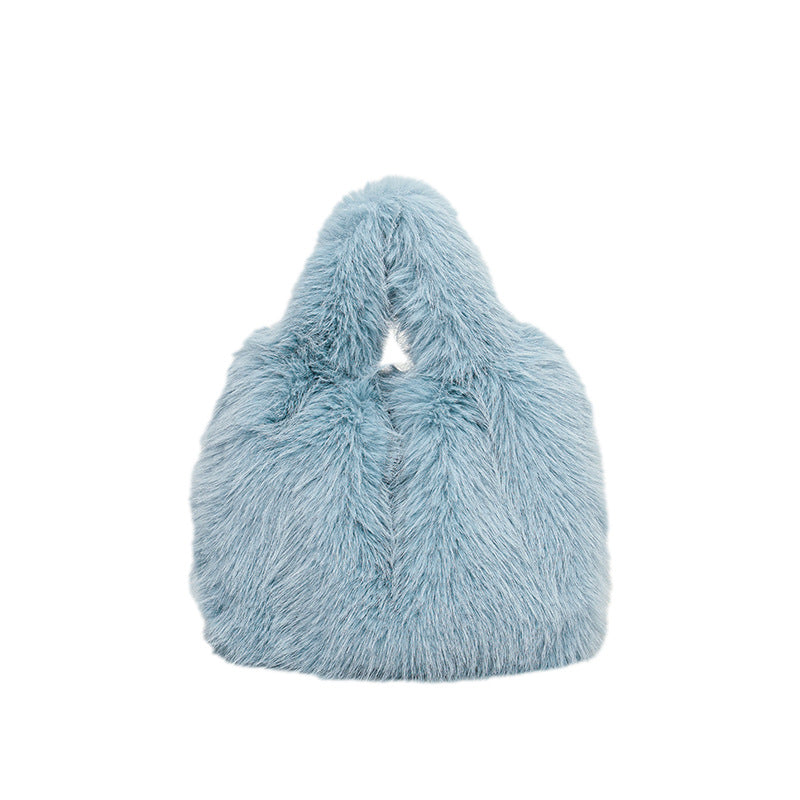 Soft Plush Hobo Bag