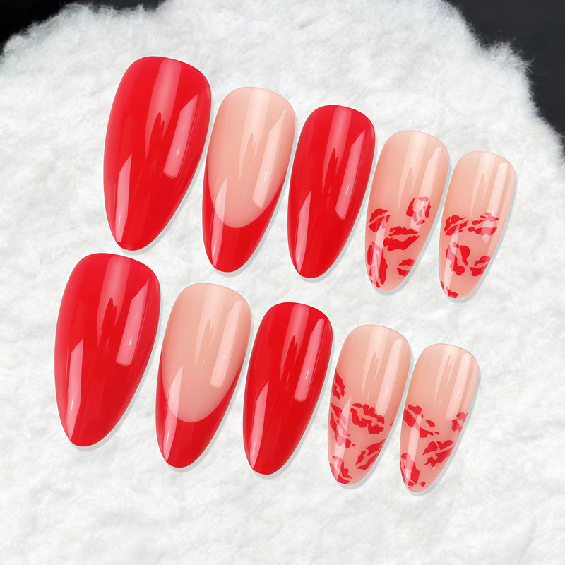 Luxurious Artistic Almond-Shaped Press-On Nails Kalsten