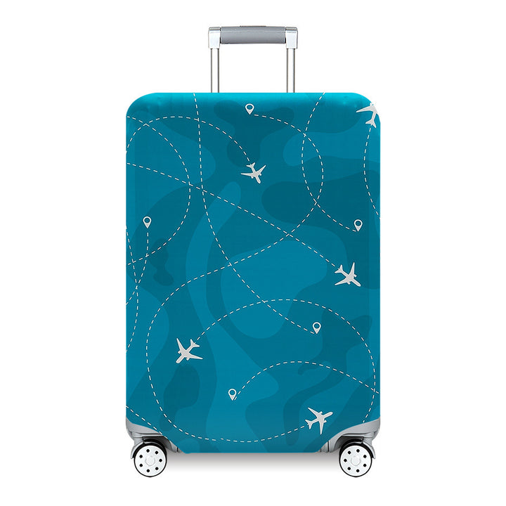 Unisex hard-shell travel suitcase with artistic landscape design Kalsten
