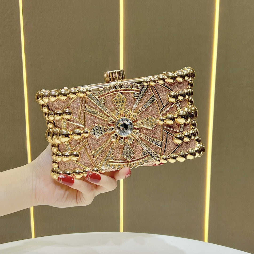 Glitzy Decorative Evening Clutch