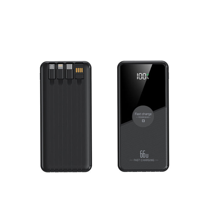 Portable power bank with integrated cables and fast charging function Kalsten