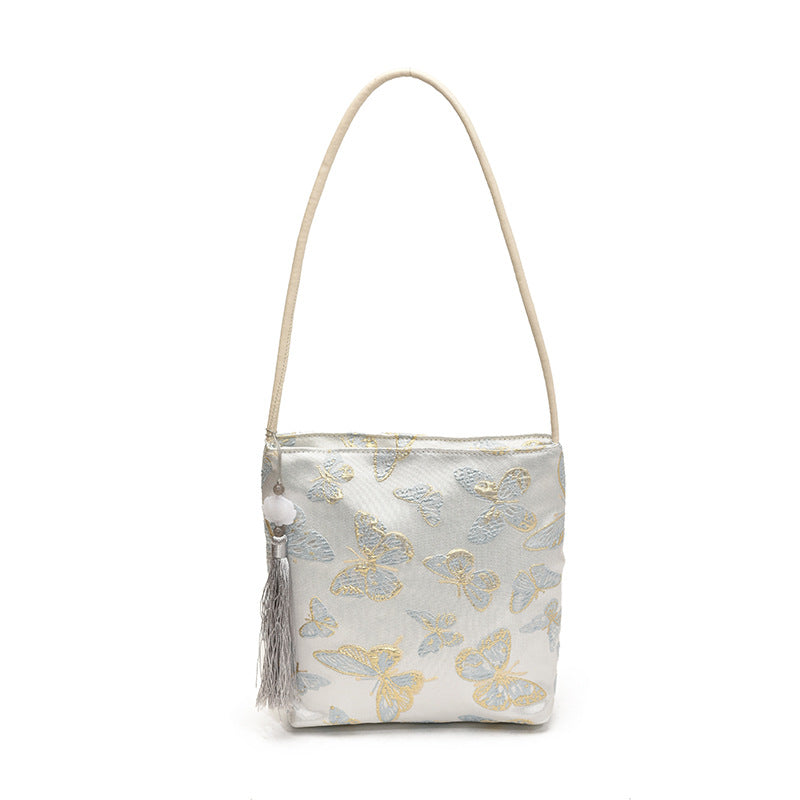 Elegant Floral Printed Handbag