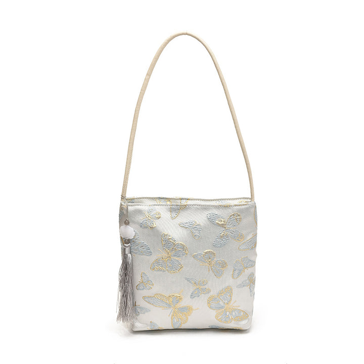 Elegant Floral Printed Handbag