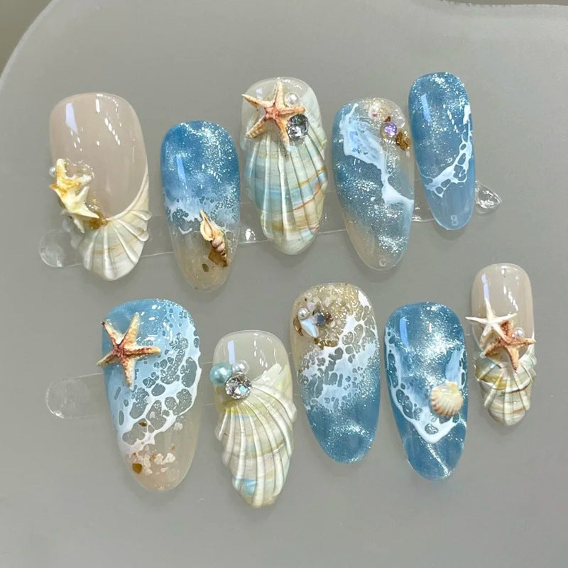Romantic Kiss-Inspired Press-On Nail Art Set