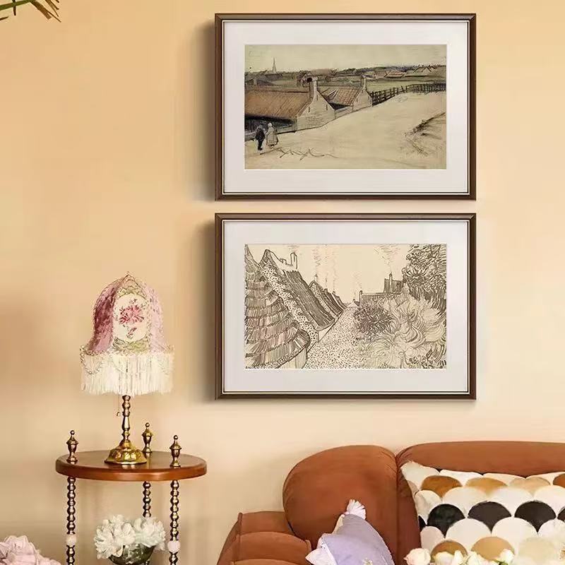 Framed Historical Landscape Artwork