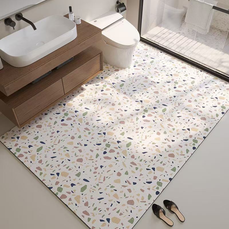 Terrazzo Style Bathroom Mat Kalsten