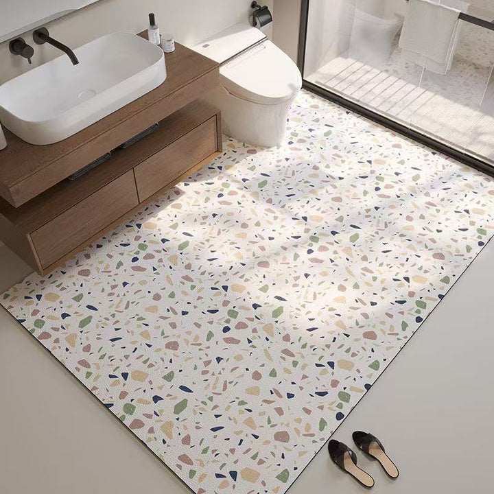 Terrazzo Style Bathroom Mat Kalsten
