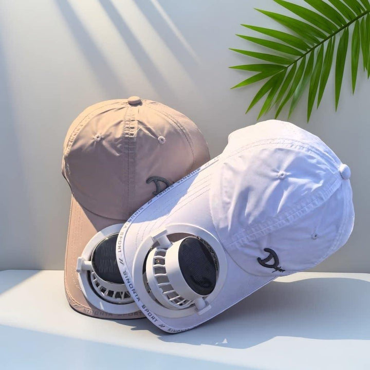 Sporty baseball cap with detachable solar fan Kalsten